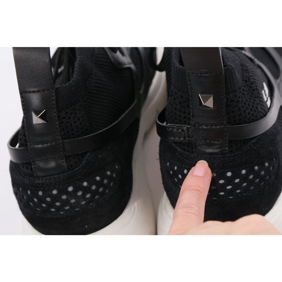 VALENTINO GARAVANI Black Lace Up Sound High Top Trainer Sneakers Size 41 main image 6